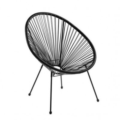 Садовые стулья Acapulco Chair чёрные в аренду