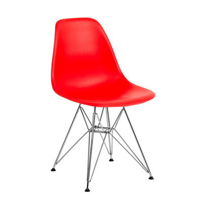 Стулья Eames красный металл в аренду на мероприятия