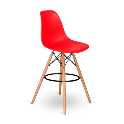 Стулья барные Eames красные в аренду на мероприятия