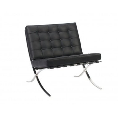 Кресло Barcelona Chair чёрное