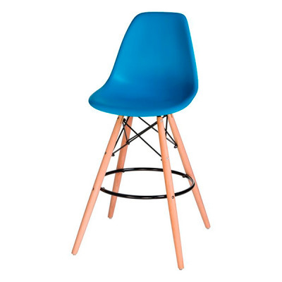 Стулья барные Eames синие в аренду на мероприятия