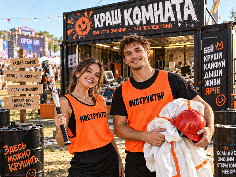 Монтаж конструкции на площадке