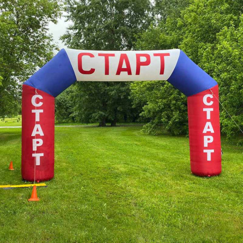 Большая надувная арка Триколор в аренду на мероприятия