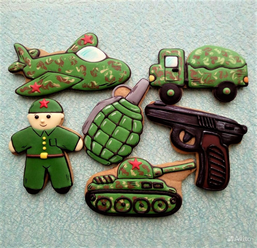 МК по росписи пряников на 23 февраля