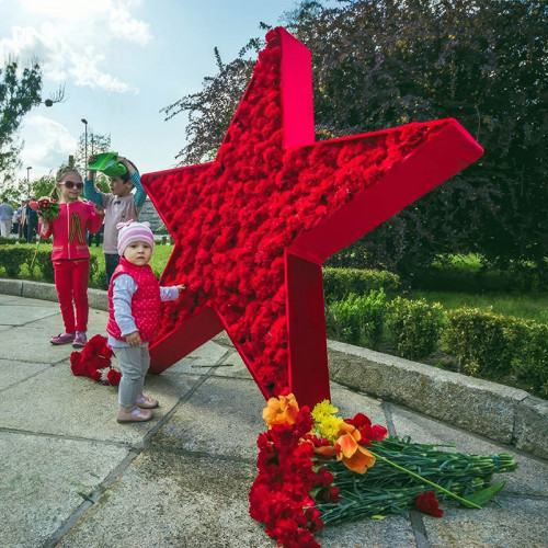 Фотозона «Звезда из цветов» в аренду на мероприятия