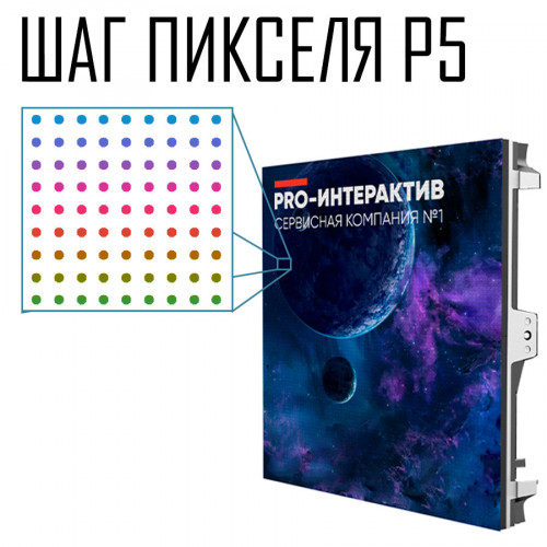 Светодиодный экран шаг пикселя P5