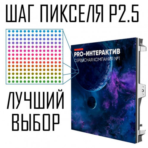 Светодиодный экран шаг пикселя P2.5