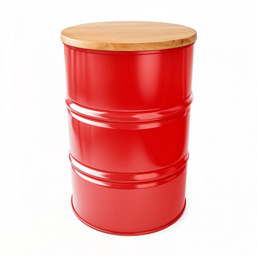 Фуршетный стол Barrel красный в аренду на мероприятия