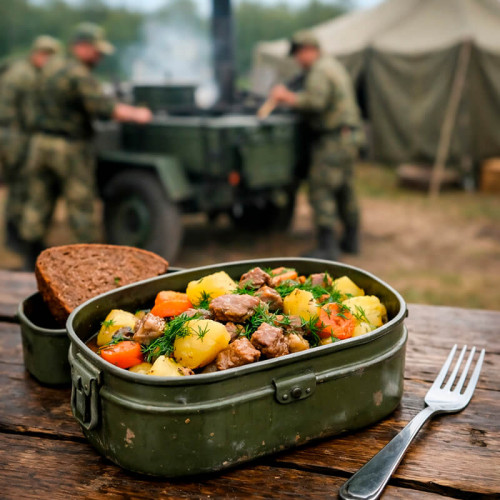 Полевая каша с картошкой