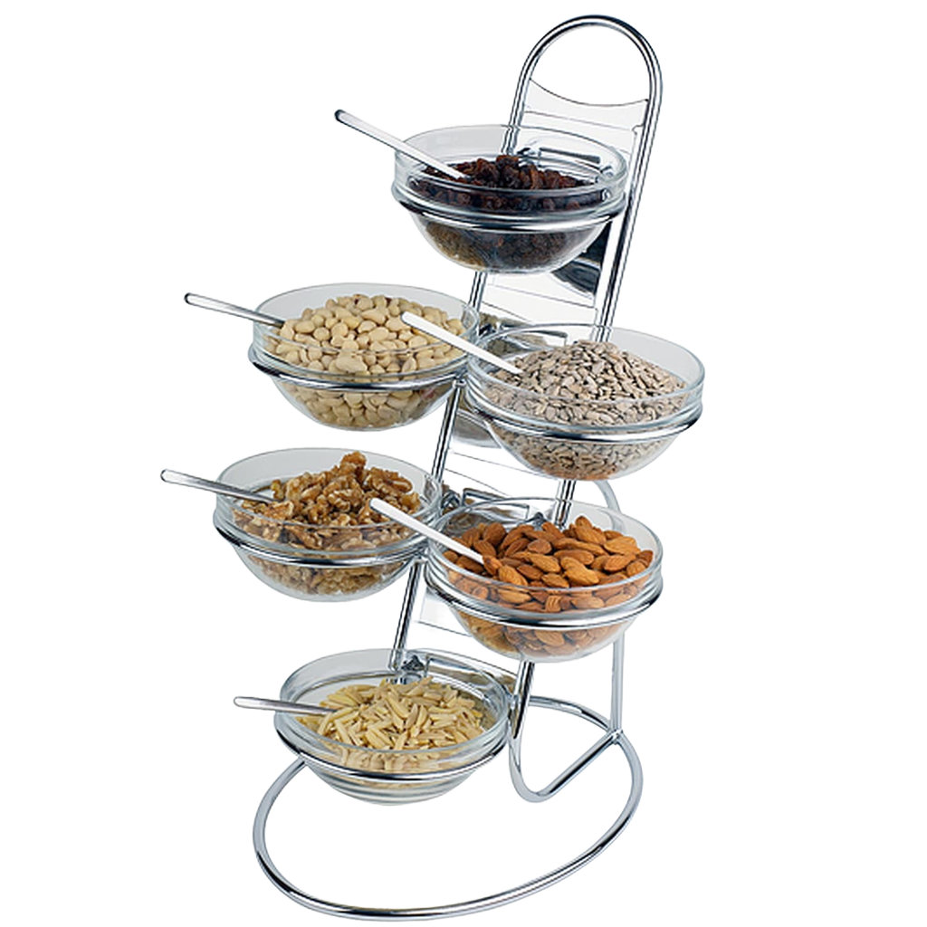 Этажерка +6 салатников d-14 см. Н-48 см В-30 см