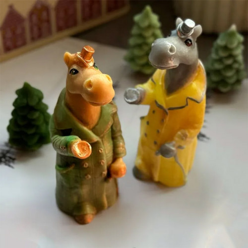Мастер-класс «Свечи фигурные – Лошади»