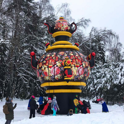 Качели «Самовар хохлома»