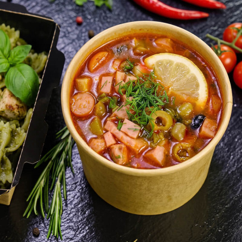 Суп солянка мясная - питание персонала