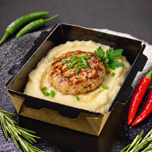 Котлета куриная с картофельным пюре - питание персонала