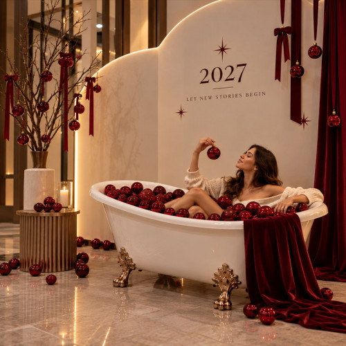 Фотозона «Рождественская ванна Sweet Christmas»