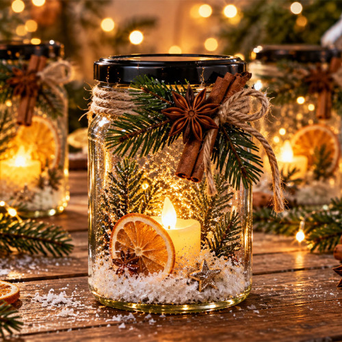 Мастер-класс «Новогодний фонарь»