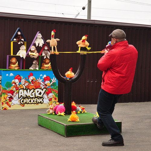 Аренда выездного аттракциона Angry Chickens