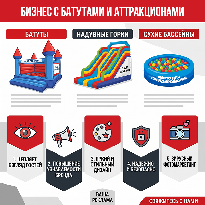 Аренда большого сухого бассейна на мероприятия