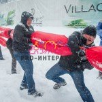 Перетягивание каната сосиска