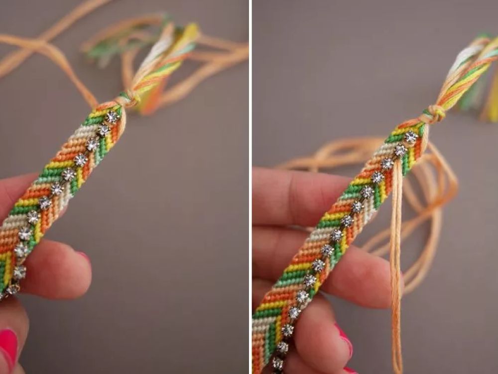 Фенечка из мулине. Плетение фенечек. Фенечки из ниток. Плетение браслетов из ниток. Фенечки из ниточек.