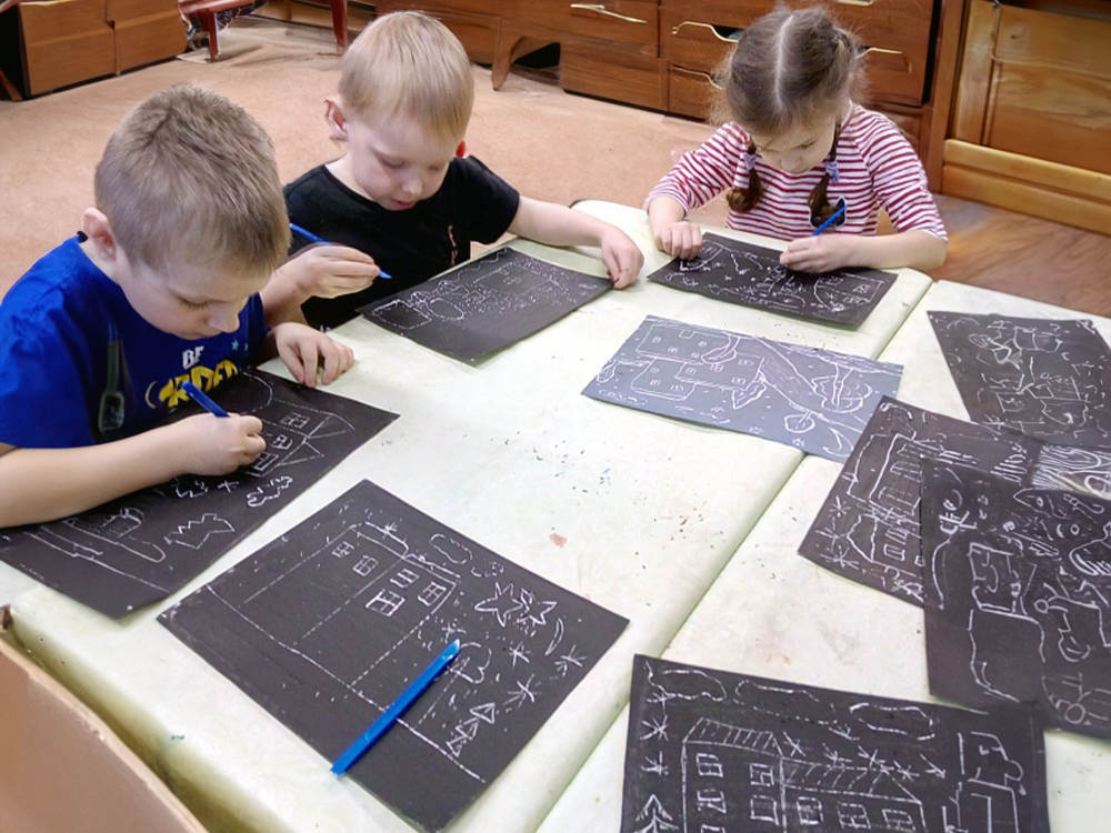 Выездной Мастер-класс Граттаж | Москва и Московская Область